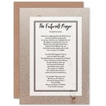 Christian Jesus Footprints In The Sand Poem Inspirational Sealed Greeting Card Plus Envelope Blank inside