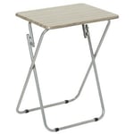 Table de Camping Pliante 'Wood' 66cm Gris