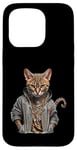 Coque pour iPhone 15 Pro Orange Bengale Chat Voyou Chat Gangster Chat Gangster Life