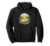 Cute Yellow Rubber Ducky Little Bath Toy Duck Pullover Hoodie