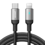 Joyroom S-CL020A10 Extraordinary Series 20W Type-C to Lightning Fast Charging Data Cable 1.2m-Black