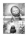 Wee Blue Coo Painting Carrol Alice Looking Glass Newell Humpty Dumpty Wall Art Print