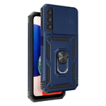 Case for Samsung Galaxy A14 5G with Camera Cover and Ring Support Blue