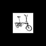 Brompton H6R Sammenleggbar sykkel 6 gir, 12,3kg, stålramme, Black