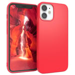 For Apple iPhone 12 Mini Protective Cover TPU Back Cover Case Slim Matte Red