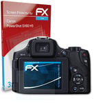 atFoliX 3x Protecteur d'écran pour Canon PowerShot SX60 HS clair