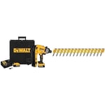 DEWALT - Cloueur Béton/Acier XR 18V 5 Ah - DCN890P2-QW - Cloueur sans Fil avec Coffret, 2 Batteries et Chargeur - Sans Gaz & Pointes béton standard pour cloueur DCN890, 2.6x45mm, DCN8901045