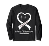 Heart Disease Awareness Keep The Beat Valentines Long Sleeve T-Shirt