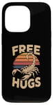 Coque pour iPhone 13 Pro Vintage Scorpion Free Hugs Funny Daddy Hugs Design Hugs Meme