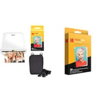 KODAK Step Imprimante Imprimante Photo Mobile sans Fil & Papier Photo Zink Autocollant 5 cm x 8 cm (20 Feuilles) Compatible avec l'appareil Photo instantané Printomatic