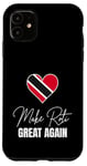 Coque pour iPhone 11 Make Roti Great Again Funny Trinidad and Tobago Trini Flag