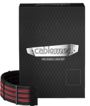 CableMod PRO ModMesh C-Series Kit RMi/RMx/RM - Svart/Blodröd