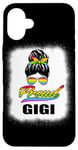 Coque pour iPhone 16 Plus Fier Gigi Grandma Messy Bun LGBT Arc-en-ciel LGBTQ Pride