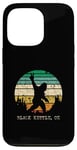 Coque pour iPhone 13 Pro Black Kettle OK Sasquatch Panneau de paix Motif Bigfoot