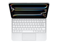 Apple Magic Keyboard - Tangentbord Och Foliefodral - Med Pekdyna - Bakgrundsbelyst - Apple Smart Connector - Qwerty - Holländsk - Vit