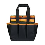 Gotrays - Sac de rangement pour outils de jardin en tissu Oxford,Noir