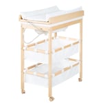 Roba Table à langer avec baignoire + matelas BEIGE