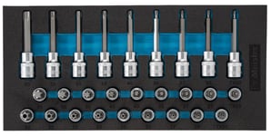 Hylssats 1/2" Torx T20-T60 27-Delar ProMeister