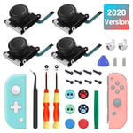 4 Joysticks Analogiques De Remplacement Pour Nintendo Switch/Switch Lite, Kits De Réparation Pour Manettes De Jeu 3d, Capuchon De Poignée