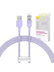 Baseus Fast Charging cable USB-A to Lightning Explorer Series 1m 2.4A (purple)