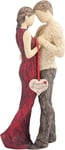 More Than Words Happy Anniversary Figurine by Arora Design Ltd, Red, 11 inches