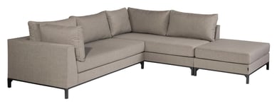 EXOTAN SiciliË Loungesofa høyrevendt, Taupe