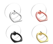 Support de bague transparent pour téléphone portable,support de rotation résistant à 360 °,poignée transparente,compatible avec iMorning ou étui de téléphone - Type 4 color 1