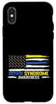 Coque pour iPhone X/XS Flag Down Syndrome Awareness Journée mondiale du syndrome de Down