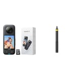 Insta360 X3 Waterproof Action Camera - 5.7K 360, 72MP Photos, Stabilization, Touch Screen & 3m 9.8ft Extended Edition Selfie Stick for ONE RS, ONE X2 & X3 Action Camera