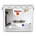 Peinture acrylique sans odeurs sans projections décoration murs plafonds blanc mat supports neufs ou déjà peints 5L ALPINA