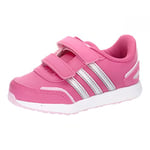 adidas Mixte bébé VS Switch 3 Lifestyle Running Hook and Loop Strap Shoes Baskets, Pulse Magenta/Silver met./Orchid Fusion, 21 EU