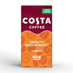 Costa Smooth Medium Roast Aluminium Coffee Pods (Pack of 10, Total 100 Coffee Capsules)