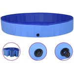 Piscine pliable pour chiens Bleu 200x30 cm pvc Vidaxl Bleu