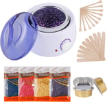 Hair  Removal  Waxing  Kit  Painless  at  Home  Wax  Heater  Pot  Wax  Warmer  w