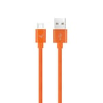 W Wonder Full Power - Cable USB-A vers Micro-USB - 2m - Orange