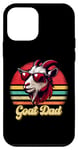 Coque pour iPhone 12 mini Vintage Goat Dad G.O.A.T Best Goat Daddy Funny pour la fête des pères