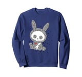 Skelanimals Retro Rocker Pop Icon Collage Jack Rabbit Sweatshirt