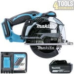 Makita DCS552 18V LXT Circular Saw 136mm with 1 x 6Ah Battery & Charger