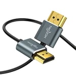 Twozoh Ultra Thin HDMI to HDMI Cable 10M, Hyper Slim HDMI 2.0 Lead, Extreme Flexible 4K HDMI Cable Support 3D/4K@60Hz, 2160P, 1080P