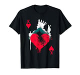 Peace Love Poker - Vintage King Of Hearts Card Game Lover T-Shirt