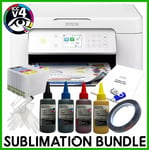 Sublimation Bundle: Epson XP-4205 + non-oem Ink, ARC Cartridges, ICC & Paper