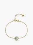 Auree Barcelona Personalised Birthstone Gold Vermeil Beaded Chain Bracelet