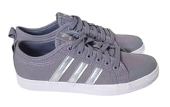 ADIDAS NIZZA LO Trainers Womens Uk 4.5 Eu 37.5 Grey Silver - New Deadstock