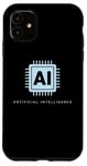 Coque pour iPhone 11 Technologie de puce informatique intelligence artificielle IA