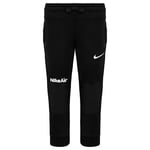 Nike Childrens Unisex Air Graphic Logo Black Stretch Waist Kids Track Pants DB7343 010 Cotton - Size 6-7Y