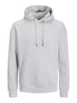 JACK&JONES PLUS Jjebradley Noos Pls Sweat à Capuche Sweatshirt, Gris Clair chiné, 5XL Homme