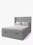 Koti Home Astley Upholstered Ottoman Storage Bed, King Size