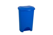 Addis 50 L Recycling Commercial Utility Waste Trash Pedal Bin Blue 518634ebay