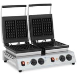 Royal Catering Dobbelt vaffeljern – belgiske vafler 2 x 1,500 W