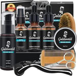 Beard Growth Grooming Care Kit for Men w/Derma Roller Hair Growth,Fathers Gifts